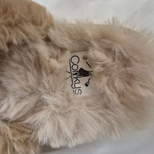 Corkys Fluffy Beige Slippers